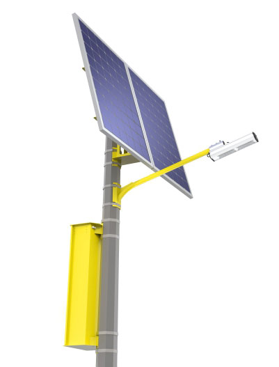 GSTO-60/24 Магистральный светильник SGM-S-Silver 400/300 на солнечной электростанции