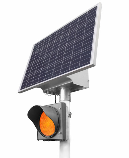 LGM-Silver 150/150 Автономный светофор на солнечной батарее