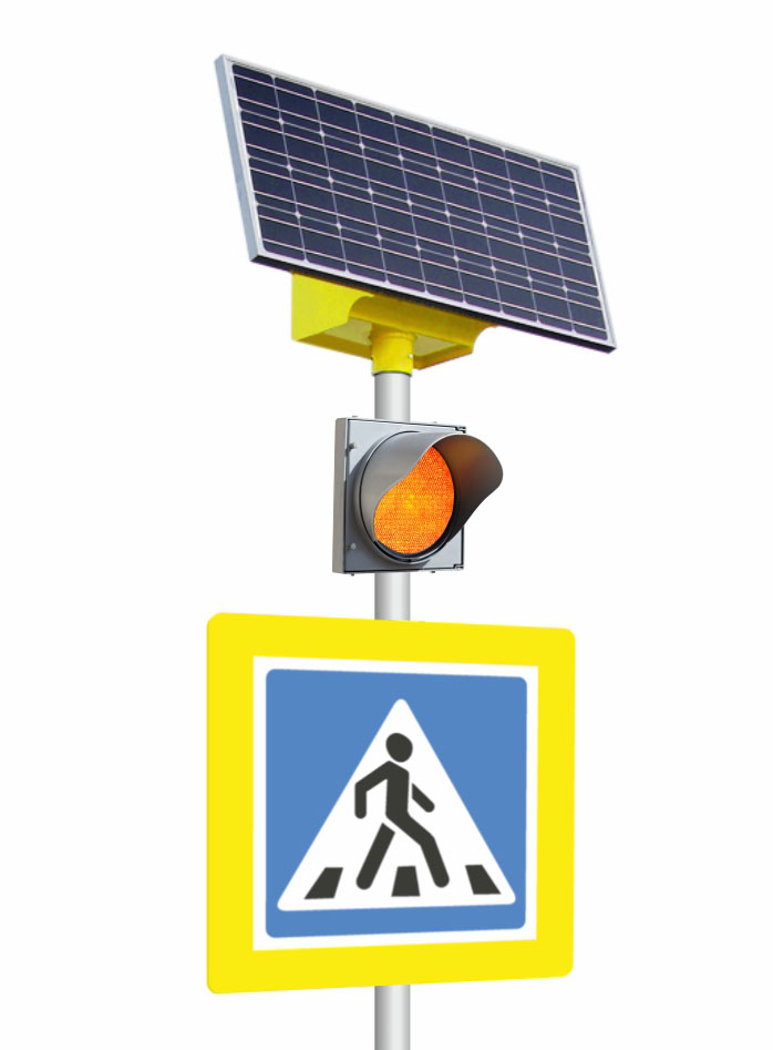 LGM 100/75 Автономный светофор на солнечной батарее