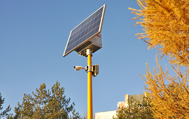 Система видеомониторинга объектов VIDEOMATIC B на солнечной электростанции 100/65